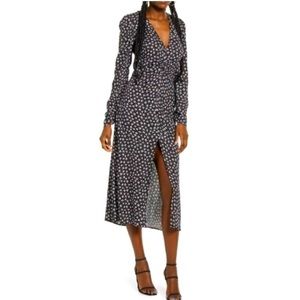 AFRM maxi dress with long sleeves.